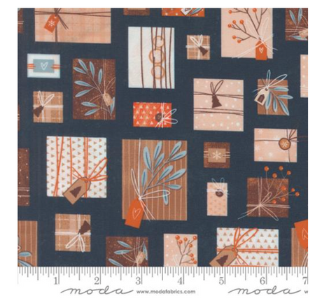Perfect Presents in Midnight -- Purrfect Christmas by Elena Amo for Moda Fabrics