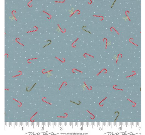 Candy Canes in Igloo -- Purrfect Christmas by Elena Amo for Moda Fabrics