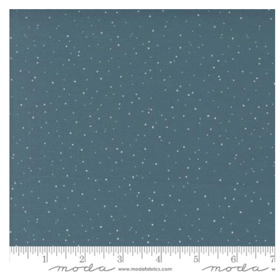 Snow Dots in Juniper -- Purrfect Christmas by Elena Amo for Moda Fabrics