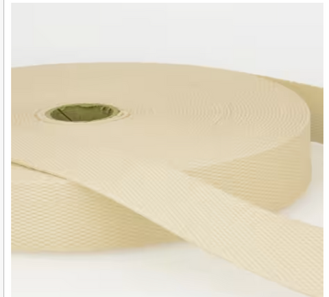 Cotton Webbing 40mm Ivory