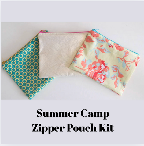 Summer Camp Zipper Pouch Kit