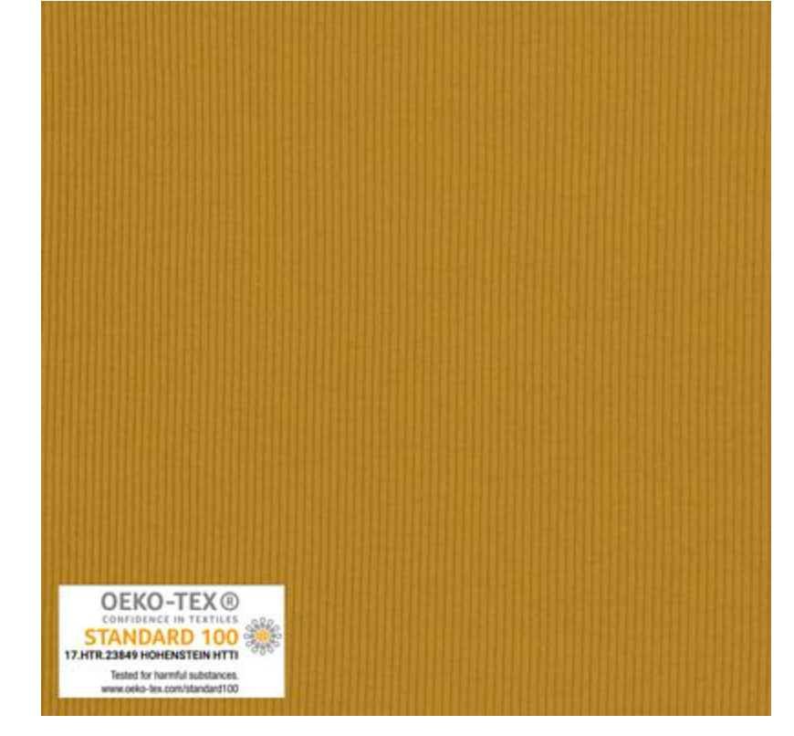AVALANA - Rib 2x2 Gloden Yellow --- Stof A/S Fabrics