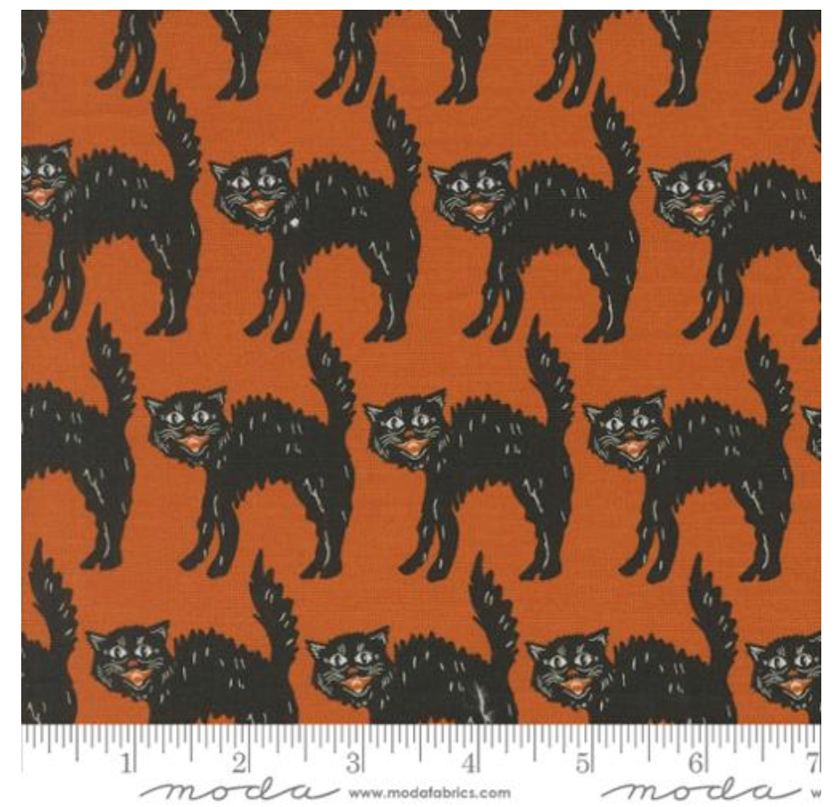 Black Cats in Rust ---  Home Sweet Haunt -- Stacy Iest Hsu -- Moda Fabrics