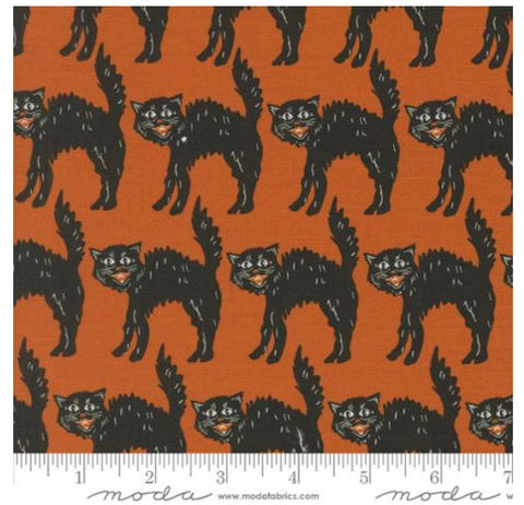 Black Cats in Rust ---  Home Sweet Haunt -- Stacy Iest Hsu -- Moda Fabrics