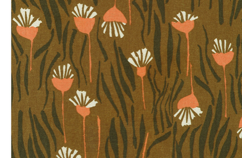 Flowers in Redwood -- Orchard Run by Anna Graham of Noodlehead  --- Robert Kaufman Fabrics
