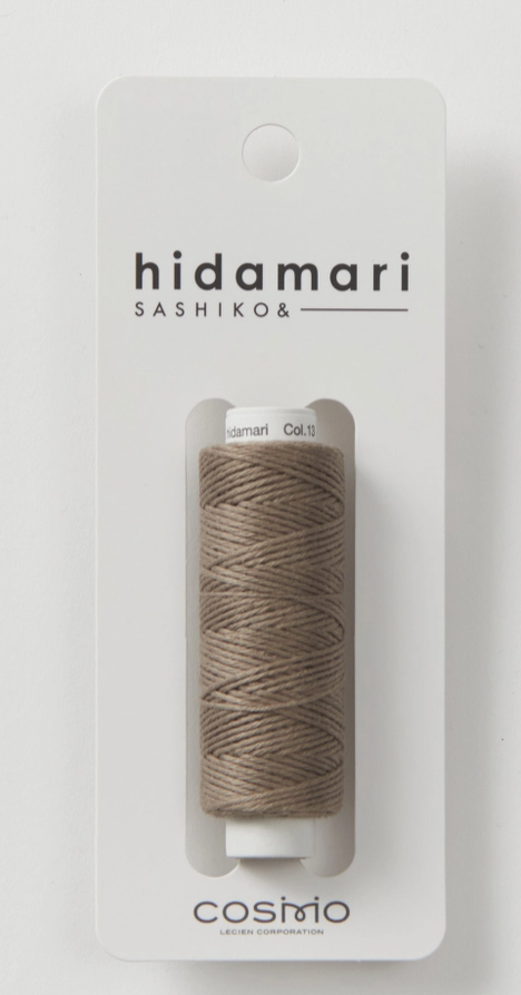 Brown #13 -- Cosmo Hidamari Sashiko Solid Thread 30 Meters