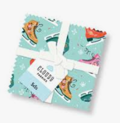 5" charm pack (42pcs) -- Jolly Tidings By Whim and Joy -- Cloud 9