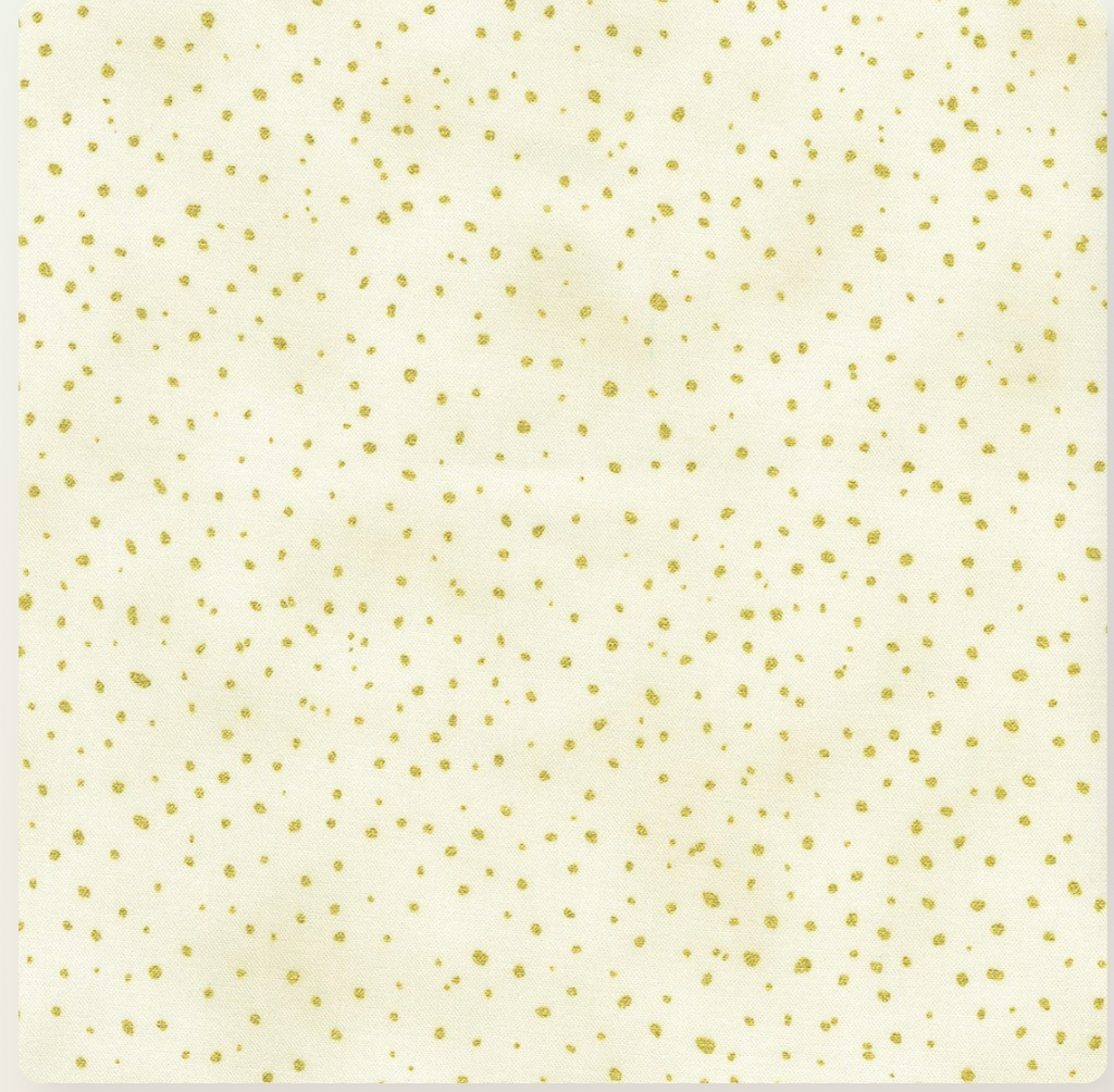 Gold Speckles in CREAM from Holiday Flourish - Forest Glen -- Robert Kaufman