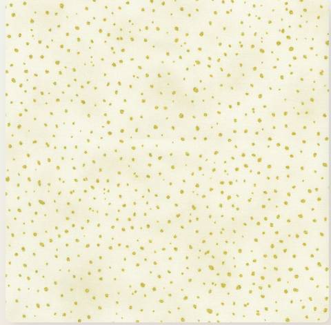 Gold Speckles in CREAM from Holiday Flourish - Forest Glen -- Robert Kaufman