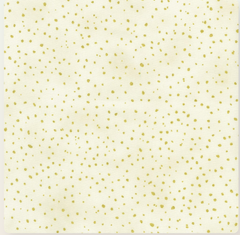 Gold Speckles in CREAM from Holiday Flourish - Forest Glen -- Robert Kaufman