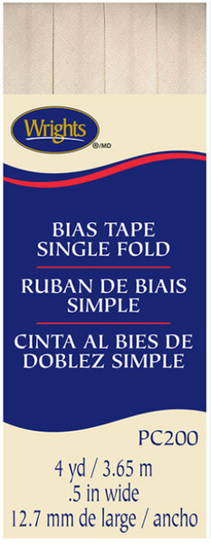 Bias Tape Single Fold --- Wrights