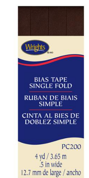 Bias Tape Single Fold --- Wrights