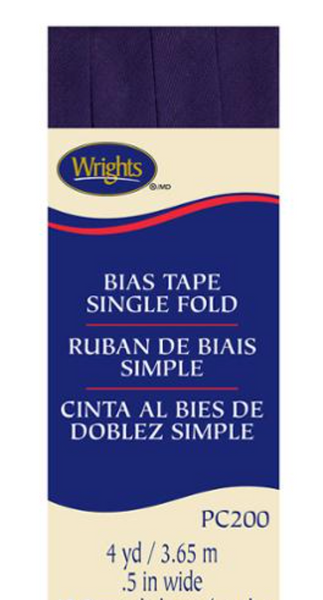Bias Tape Single Fold --- Wrights