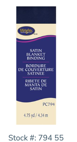 Satin Blanket Binding -- Wrights