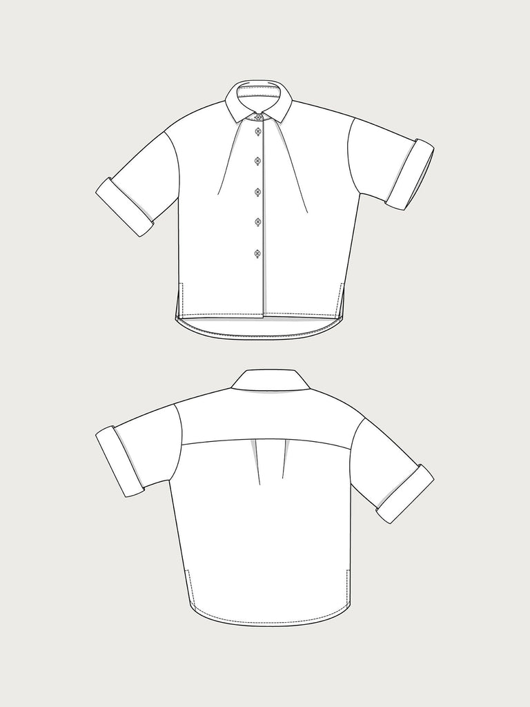 FRONT PLEAT SHIRT -- The Assembly Line Patterns