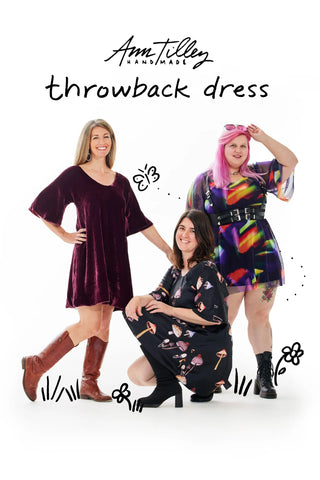 Throwback Dress PAPER Pattern -- Ann Tilley Handmade