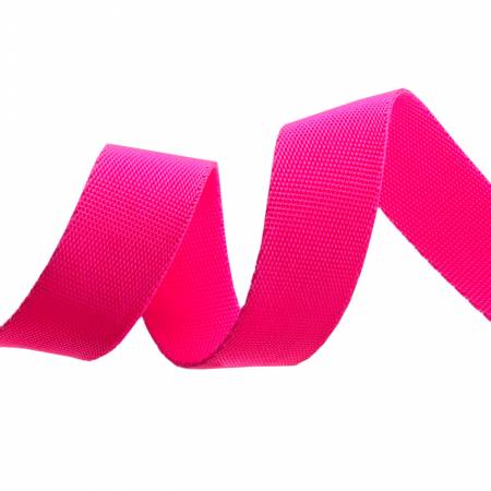 Tula Pink Cosmic Pink EverGlow Webbing  -- Renaissance Ribbons Inc