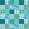 Patterned Patchwork in Blue -- P&B Textiles