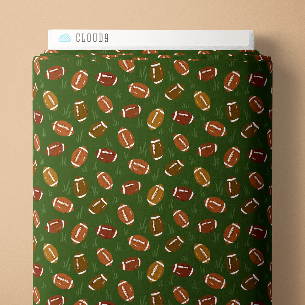 Pass the Pigskin | Green/Brown -- Touchdowns and Tailwags by Krissy Mast --- Cloud 9
