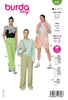 Burda Style Women's Pants #5761 Super Easy