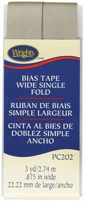 Bias Tape Wide Single Fold --- Wrights