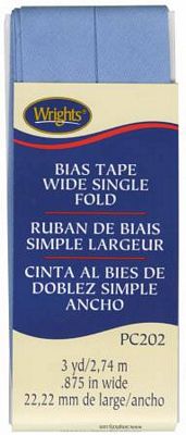 Bias Tape Wide Single Fold --- Wrights