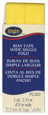 Bias Tape Wide Single Fold --- Wrights