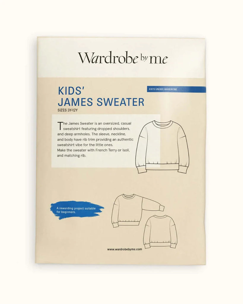 Kids' James Sweater Pattern -- Wardrobe by Me
