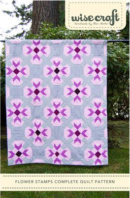 Flower Stamps Complete Quilt Pattern  --  Wise Craft Quilts