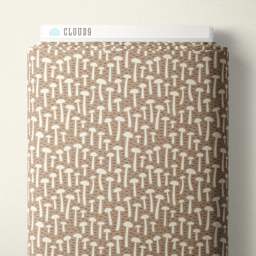 Toadstool Parade | Taupe -- Wildwood by Ann Gardner -- Cloud 9