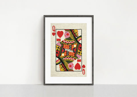 Queen of Hearts Cross Stitch Kit 