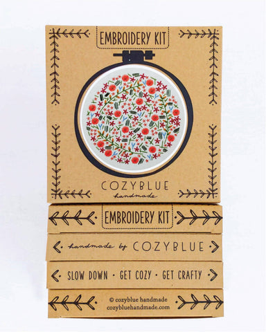 Wildflower meadow embroidery kit