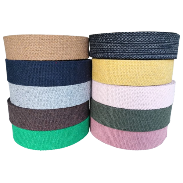 1.5" Green Heavy Cotton Webbing for Sewing Roll