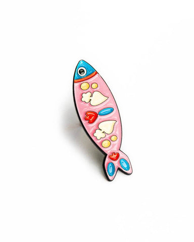 Needle Minder Portuguese Sardine Magnet (enamel pin)