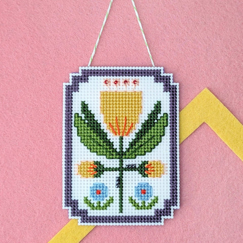 Framed Florals Tulip Cross Stitch Kit