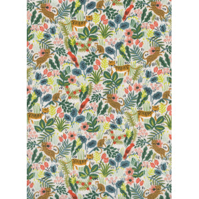 Jungle in Natural Unbleached Cotton --  Menagerie by Rifle Paper Co. for Cotton + Steel