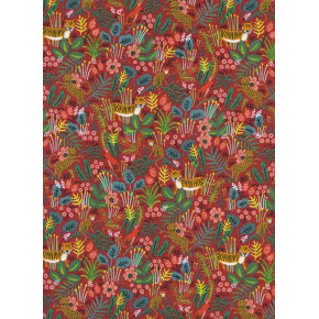 Jungle in Red --  Menagerie by Rifle Paper Co. for Cotton + Steel