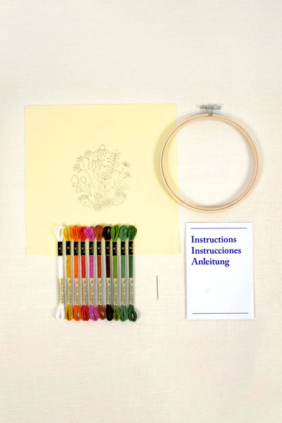 DMC Designer Embroidery Kit - Mediterranean Garden