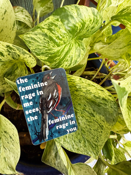 The Feminine Rage In Me: Feminist Sticker