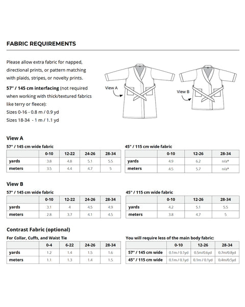 Arbutus Robe -- Advanced Beginner/Intermediate Garment Making