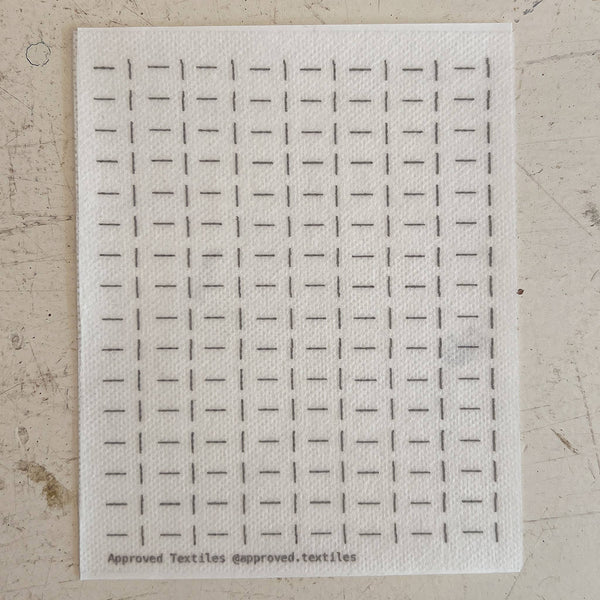 Vertical Dashes - Minimal Mending + Embellishment Transfer