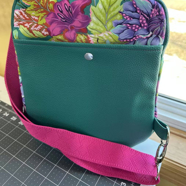 Fuchsia Pink Jacquard Webbing 1.5" Woven Strap
