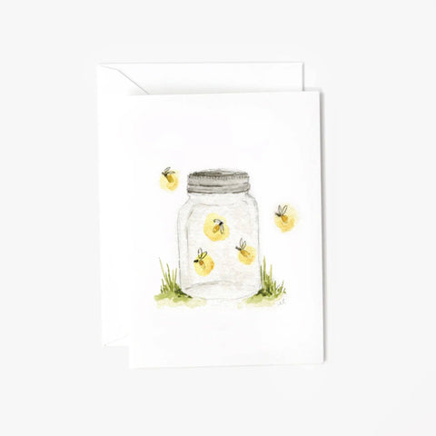 Fireflies mini enclosure notecard