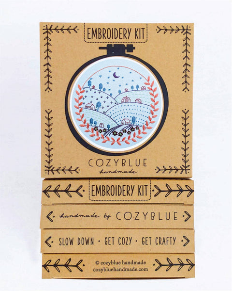 Rolling hills embroidery kit
