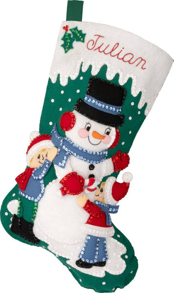 Bucilla® Seasonal Felt Stocking Kit - Wintertime Buddies