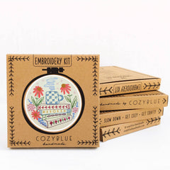 Book nook embroidery kit