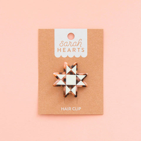 Quilt Star Hair Clip