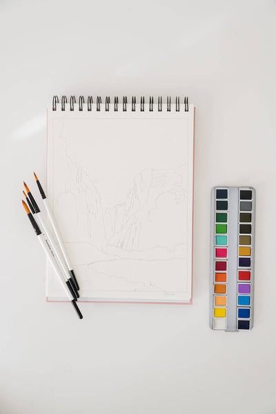 National Parks Watercoloring Book