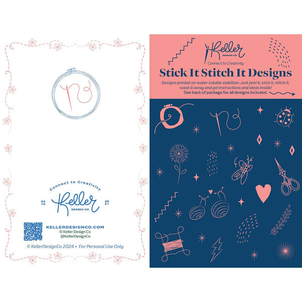 Stick It Stitch It Water Soluble Embroidery Patterns-Disco Cowgirl
