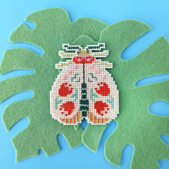 Blooming Bugs Moth Cross Stitch Kit